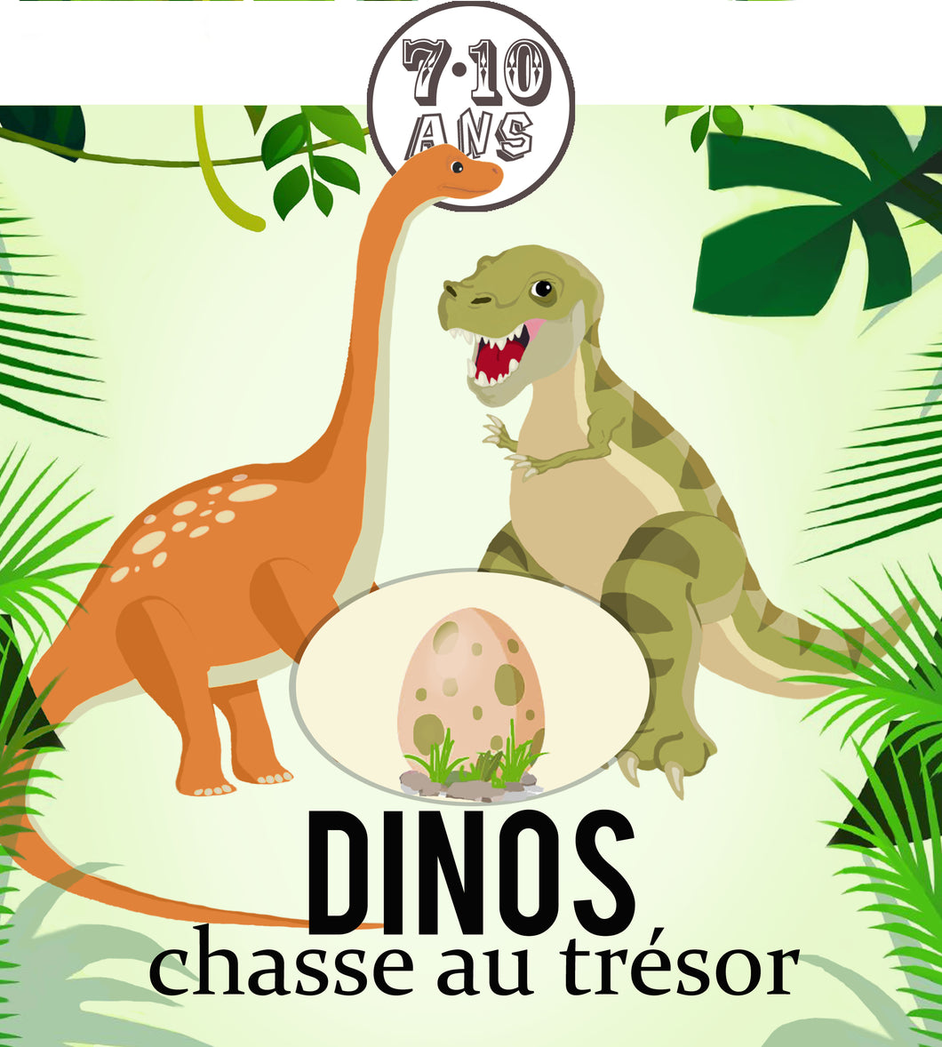 chasse au trésor dinosaures